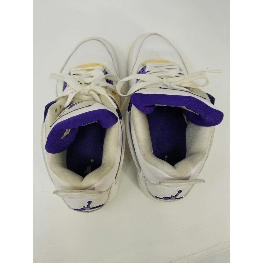 Jordan 4 Retro White Mid Purple Metallic Men's Size 8 CT8527-115